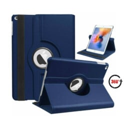 iPad 9/8/7 Hoes - 9e/8e/7e Generatie - iPad 10.2 Inch - Cover Hoesje - Bookcase - 2021/2020/2019 - 360 Draaibaar - Met Standaard - Donkerblauw