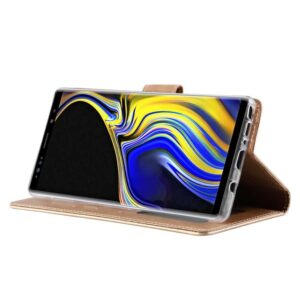 Boekmodelhoesje Samsung Galaxy Note 9 - Geelgoud -4