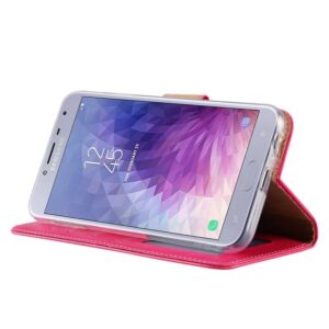 Boekmodelhoesje Samsung Galaxy J4 (2018) - Donkerroze -4