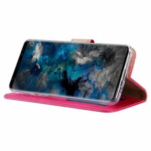 Boekmodelhoesje Samsung Galaxy S9 - Donkerroze -4