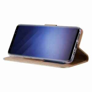 Boekmodelhoesje Samsung Galaxy S9 Plus - Geelgoud -4