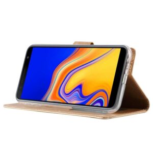 Boekmodelhoesje Samsung Galaxy J4 Plus (2018) - Geelgoud -3