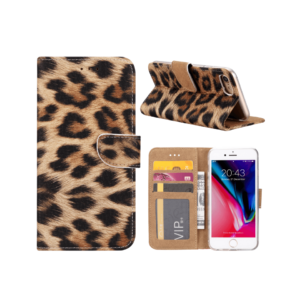 Luipaard Boekmodel Hoesje iPhone 8 Plus 7 Plus
