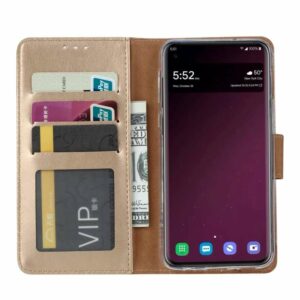 Boekmodelhoesje Samsung Galaxy S10e - Geelgoud -2