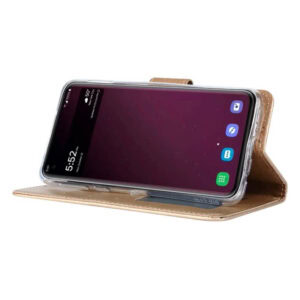Boekmodelhoesje Samsung Galaxy S10e - Geelgoud -4