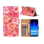 variatie FONU Book Cover Roze Rozen Samsung S8 Plus