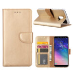 variatie FONU Bookcase Telefoonhoesje Samsung A6 2018 (SM-A600) – Goud