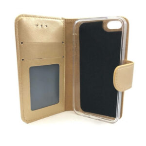 boekmodel hoesje iphone SE - GOUD