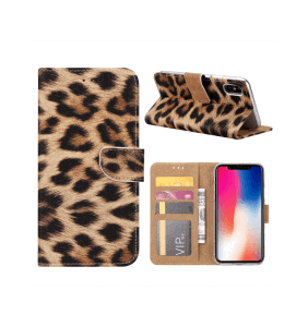 Fonu Beschermend Telefoonhoesje Luipaard iPhone XS – X