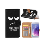variatie FONU Book Cover Beschermhoesje Don’t Touch My Phone Samsung Galaxy J4 (SM-J400)