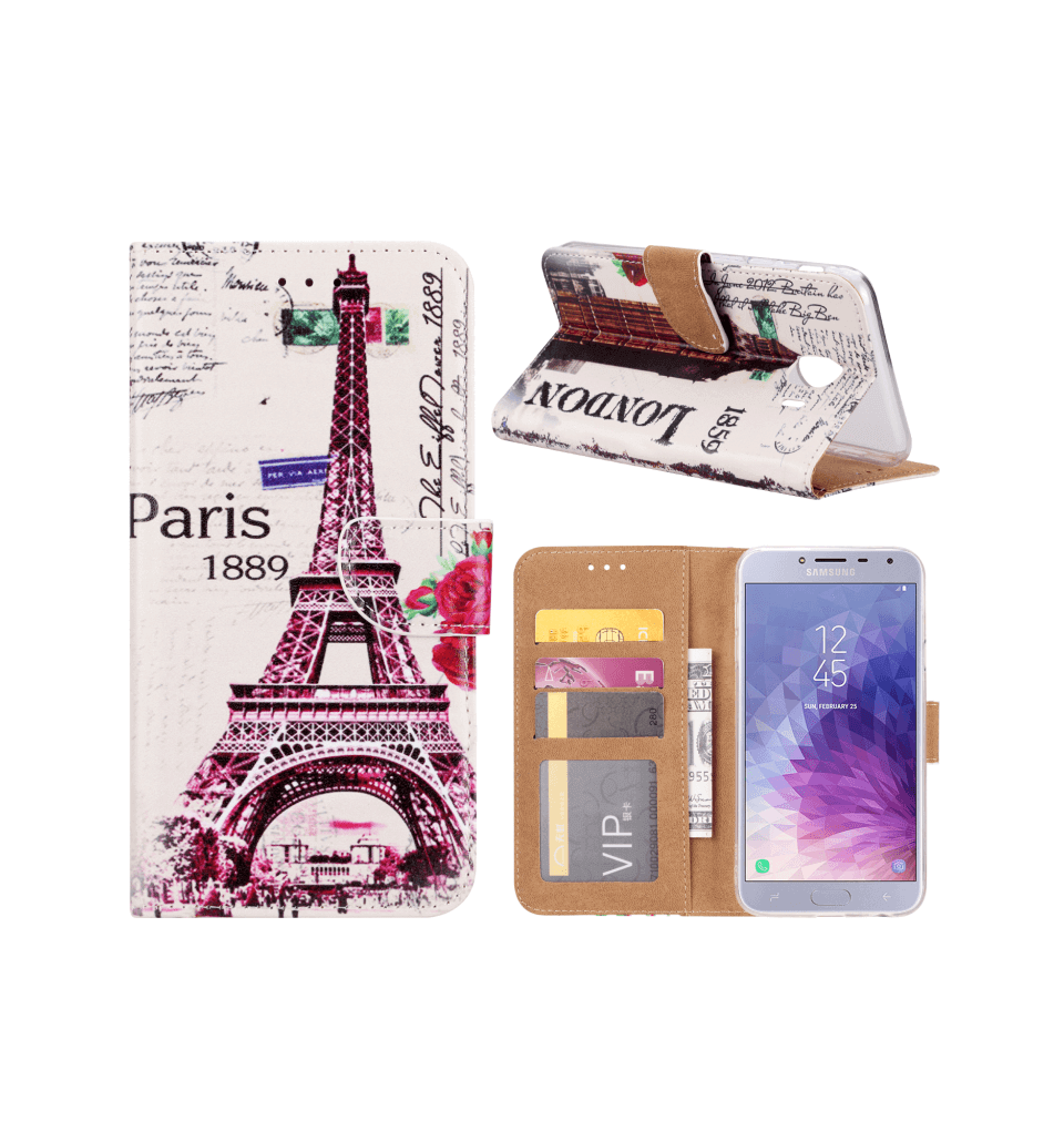 Parijs Boekmodelhoesje Samsung Galaxy J4