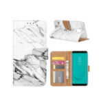 variatie FONU Bookcase Hoesje Marmerenprint Samsung J6 (SM-J600)