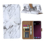 variatie FONU Booklet Case Marmerenprint Samsung S10 Plus