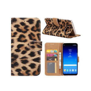luipaard Boekmodel Hoesje Samsung Galaxy S8