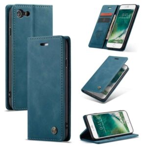 Caseme retro Bookcover iPhone 8 – 7 – SE 2020 – Blauw