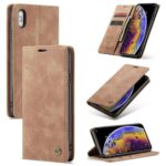 variatie Caseme retro Boek Case iPhone XS – X – Bruin
