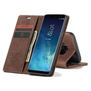 Caseme retro Booklet Cover Samsung S8 Plus – Donkerbruin