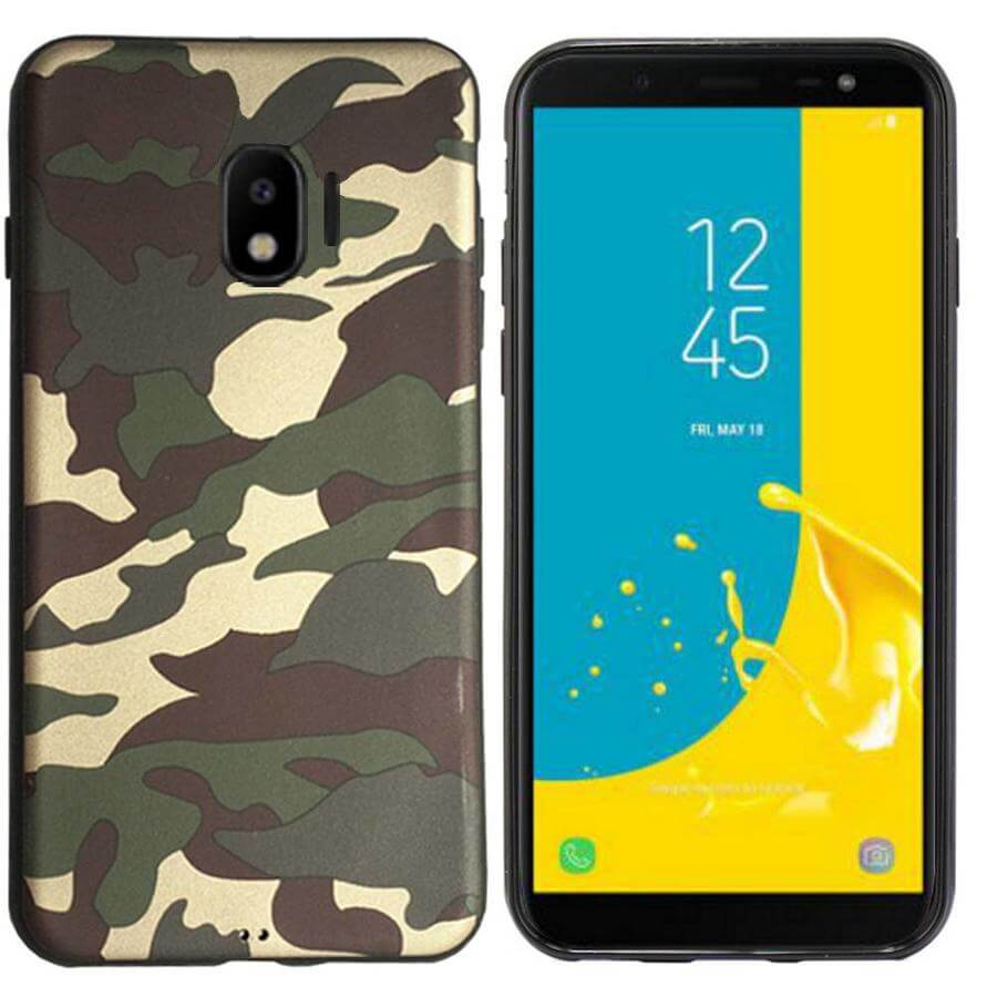 Army Backcover Samsung Galaxy J4 2018 - Groen