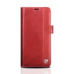 variatie Pierre Cardin Echt Lederen Bookcover Samsung Galaxy S9 Plus – Rood