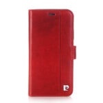 variatie Pierre Cardin Leder Booklet Cover iPhone XS / X – Rood