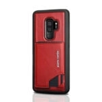 variatie Pierre Cardin Leren Achterkantje Met Kaarthouder Samsung S9 Plus – Rood