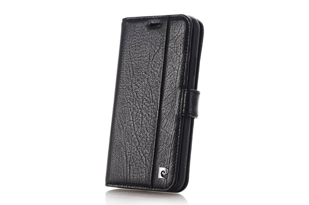 Pierre Cardin Lederen Boekmodel iPhone XS / X - Zwart -1