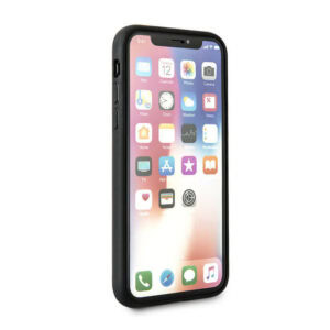 Mercedes Benz Leren Backcover iPhone XR - Grijs