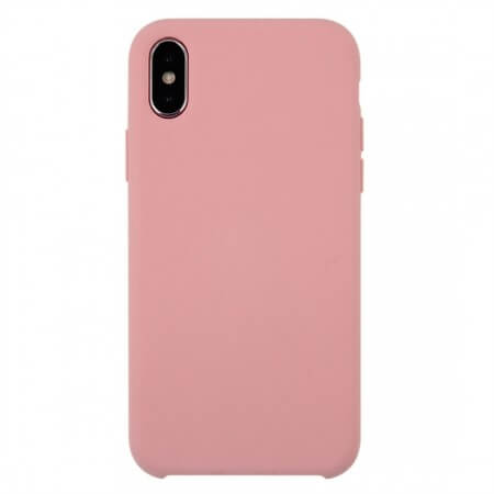 Soft Touch Silliconen Backcover iPhone XS / X - Roze