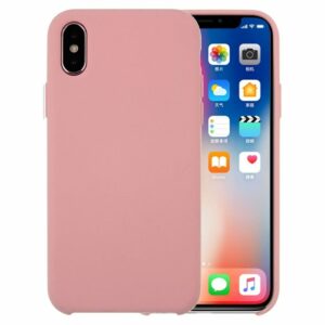 Soft Touch Silliconen Backcover iPhone XS / X - Roze