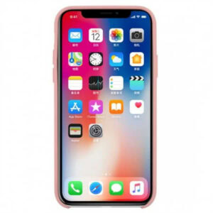 Soft Touch Silliconen Backcover iPhone XS / X - Roze