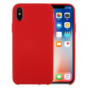 Soft Touch Silliconen Backcover iPhone XS / X - Rood