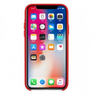 Soft Touch Silliconen Backcover iPhone XS / X - Rood