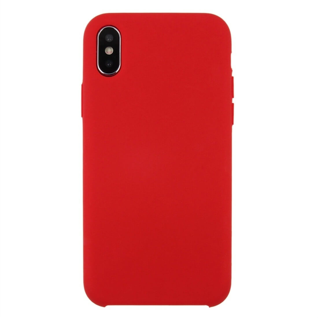 Soft Touch Silliconen Backcover iPhone XS / X - Rood