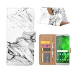 variatie FONU Book Cover Marmerenprint Motorola Moto G6