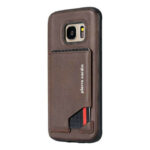 variatie Pierre Cardin Leren Back Case Met Kaarthouder Samsung S7 Edge – Donkerbruin