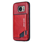 variatie Pierre Cardin Leren Back Cover Met Kaarthouder Samsung S7 – Rood