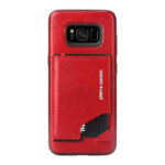 variatie Pierre Cardin Leren Back Cover Met Kaarthouder Samsung S8 – Rood