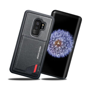 Pierre Cardin Leren Backcover Met Kaarthouder Samsung S9 Plus - Zwart