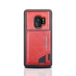 variatie Pierre Cardin Leren Backcover Beschermhoesje Met Kaarthouder Samsung Galaxy S9 – Rood