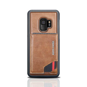 Pierre Cardin Leren Backcover Met Kaarthouder Samsung S9 - Bruin