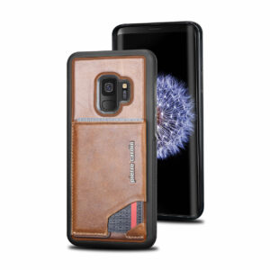 Pierre Cardin Leren Backcover Met Kaarthouder Samsung S9 - Bruin