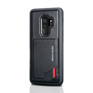 Pierre Cardin Leren Backcover Met Kaarthouder Samsung S9 Plus - Zwart