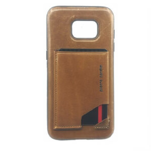 Pierre Cardin Leren Backcover Met Kaarthouder Samsung S7 Edge - Bruin
