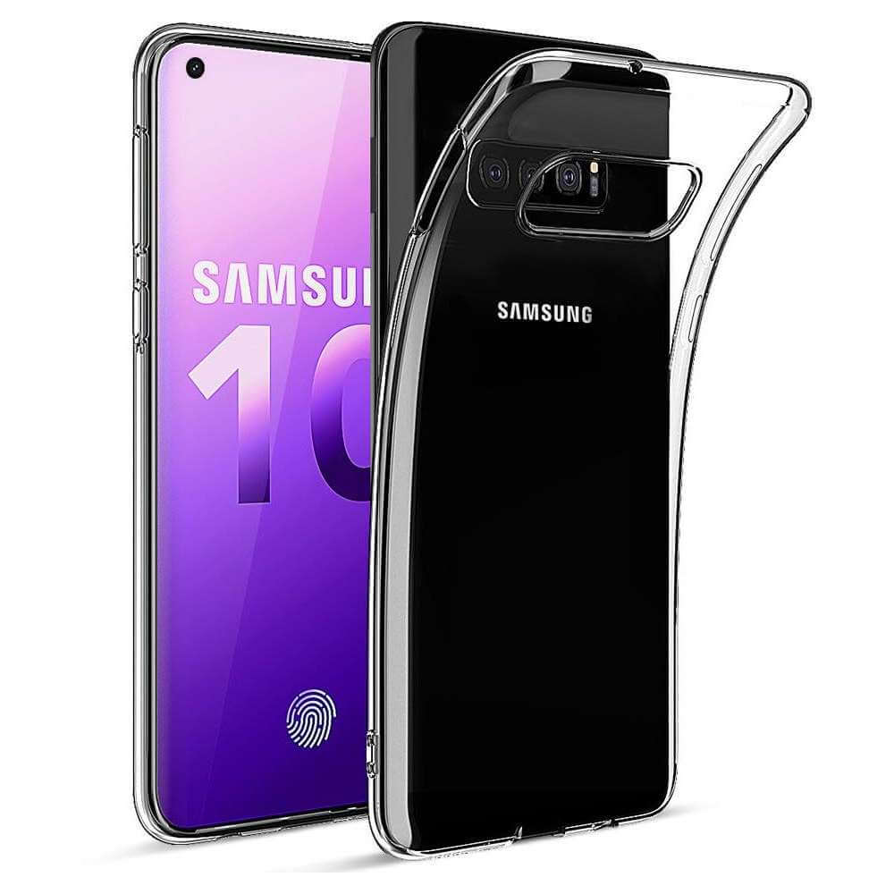 Siliconen Backcover Samsung Galaxy S10 - Transparant