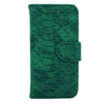 variatie Schubbenprint Bookcase Hoesje iPhone 8 / 7 / SE (2020) – Groen