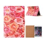 variatie FONU Book Tablethoes Roze Rozen iPad Air 2 (2014) – 9.7 inch – A1566 – A1567