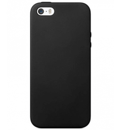 Silliconen Backcover iPhone SE / 5S / 5 - Zwart