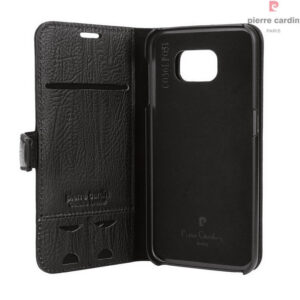 Pierre Cardin Lederen Boekmodel Samsung Galaxy S6 - Zwart -2