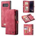 variatie CaseMe Vintage Portemonnee hoes Samsung S10e – Rood