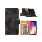variatie Fonu Book Smartphonehoesje Donkere Camo print iPhone XS – X